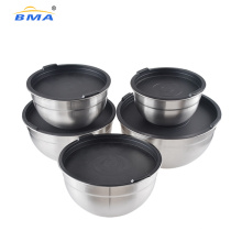 Bowls Airtight Stainless Steel Lids Mixing Bowl Food Processor Kitchenware